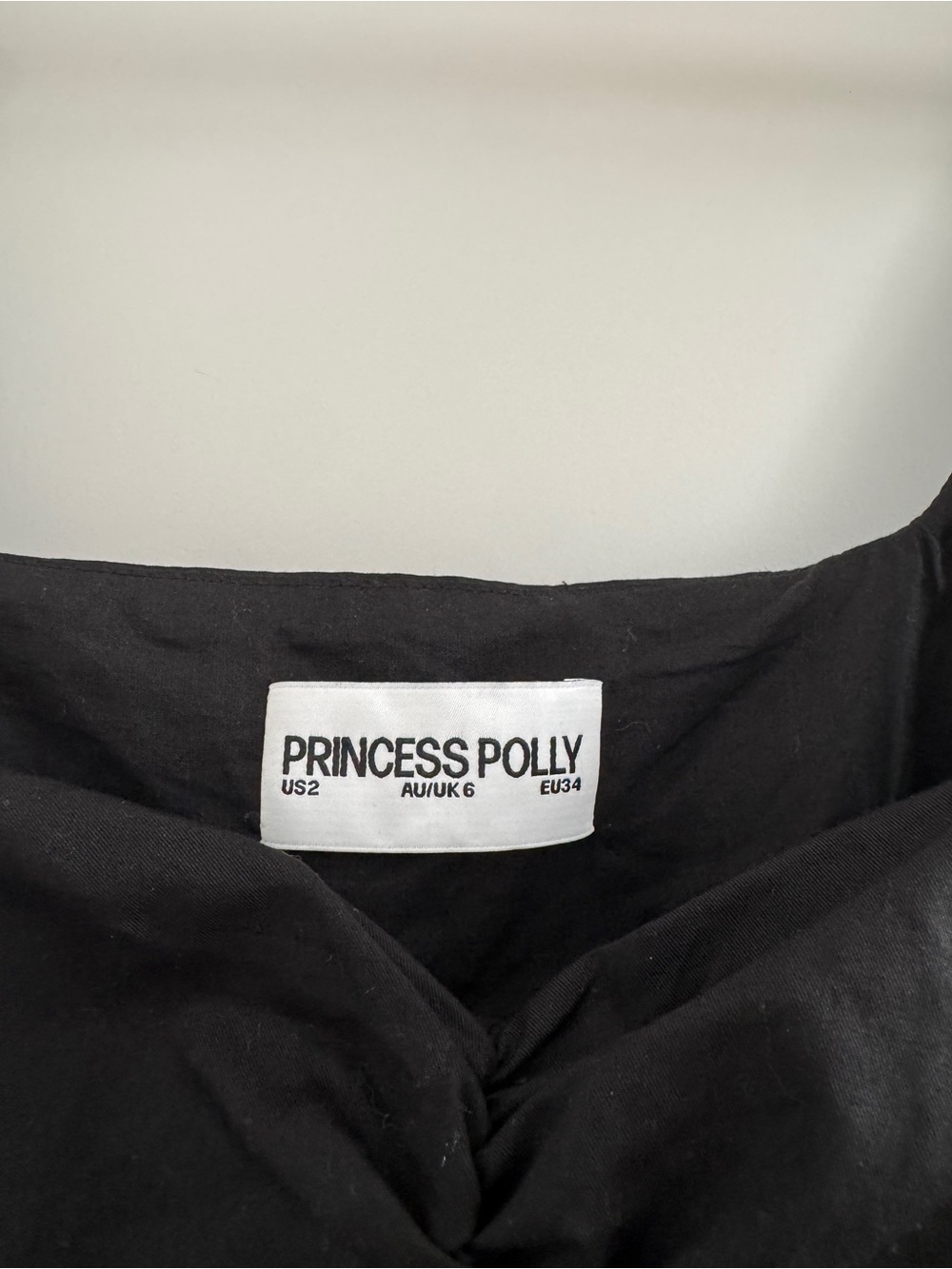 Princess Polly Shantelle asymmetric ruffle hem lace-up detail romper in black 2 - Picture 7 of 12